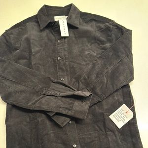 Topman Black Casual Button Down Shirt with Relaxed Fit